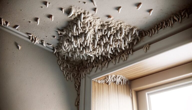 Éliminer les larves de mites au plafond
