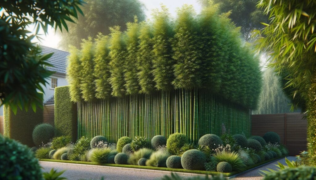 Haie de bambou brise-vue