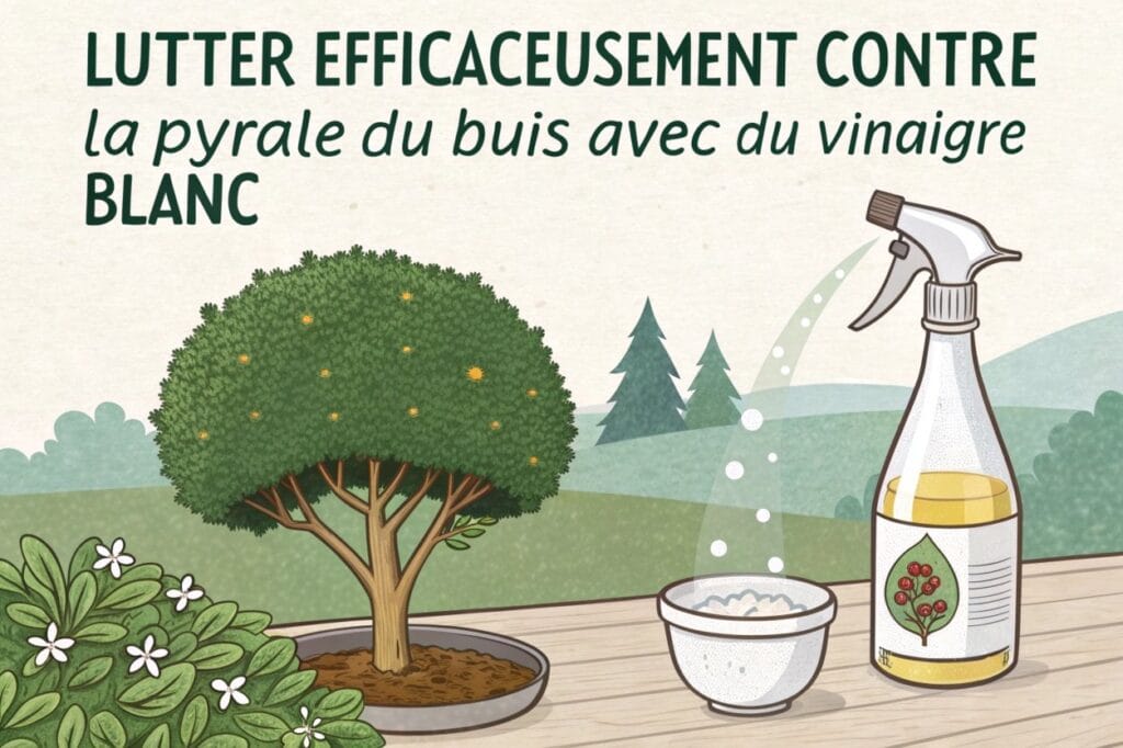 Lutter efficacement contre la pyrale du buis avec du vinaigre blanc