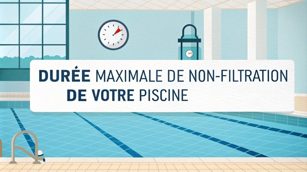 Durée maximale de non-filtration de votre piscine