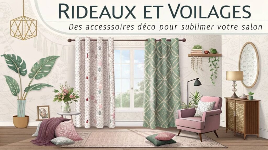 Rideaux et voilages - des accessoires déco pour sublimer votre salon