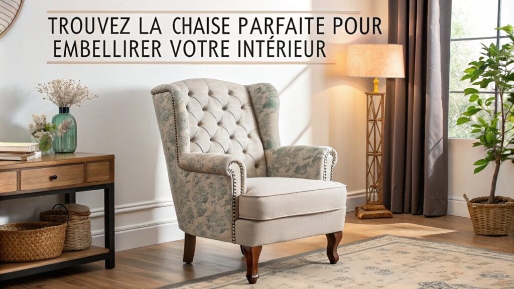 Trouvez la chaise parfaite pour embellir votre intérieur
