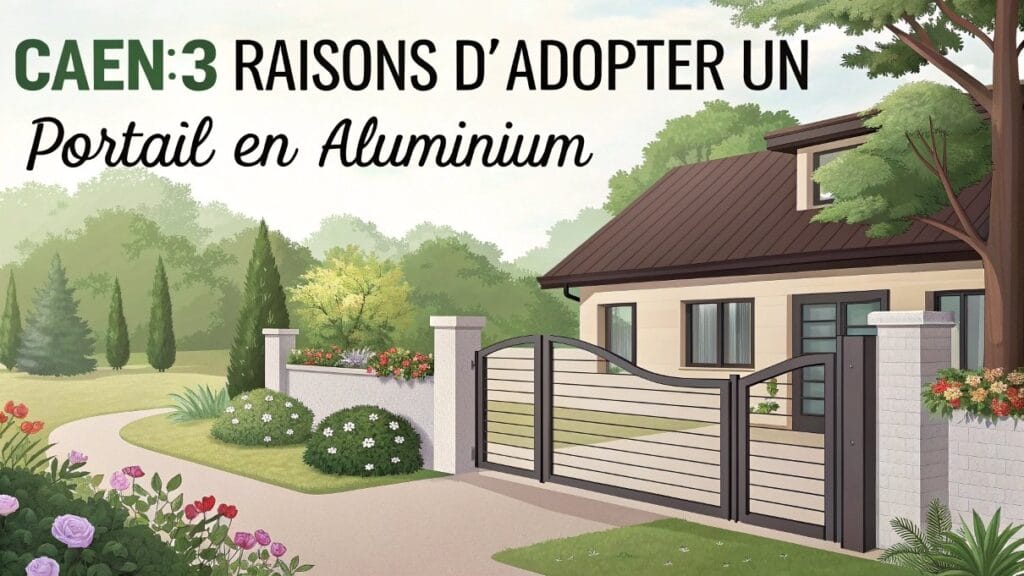 Caen - 3 raisons d'adopter un portail en aluminium