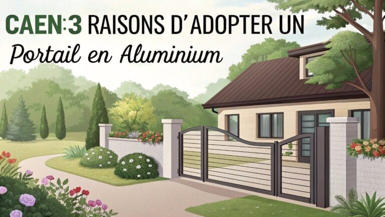 Caen - 3 raisons d'adopter un portail en aluminium