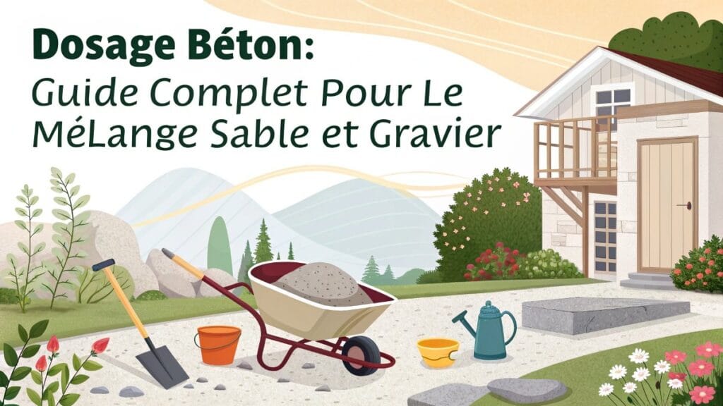 Dosage béton - guide complet pour le mélange sable et gravier
