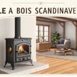 Poêle à bois scandinave en fonte