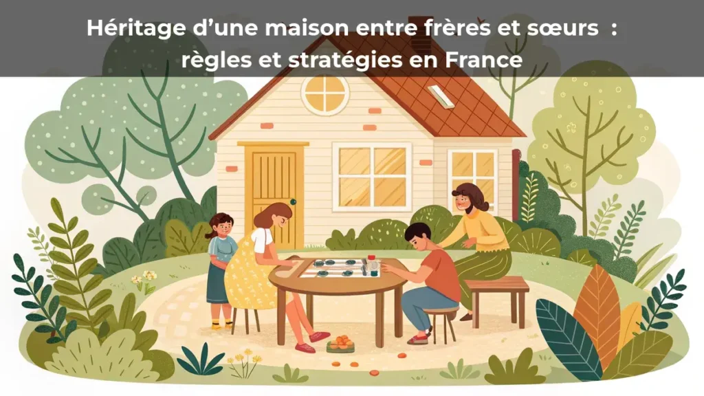 Héritage d'une maison entre frères et sœurs : règles et stratégies en France