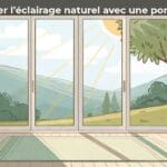 Optimiser l’éclairage naturel avec une porte vitrée