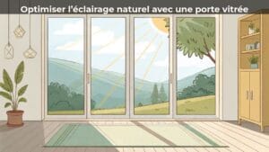 Optimiser l’éclairage naturel avec une porte vitrée