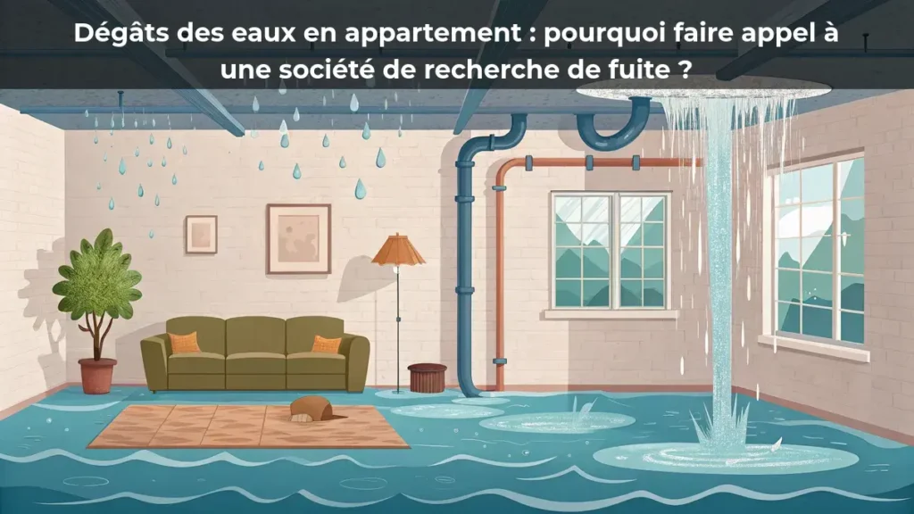 Dégâts des eaux en appartement : pourquoi faire appel à une société de recherche de fuite ?