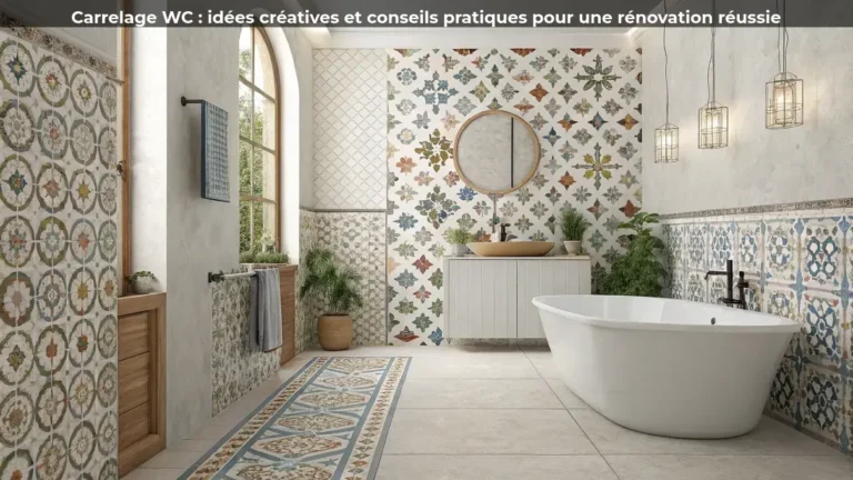 Carrelage WC : idées créatives et conseils pratiques pour une rénovation réussie