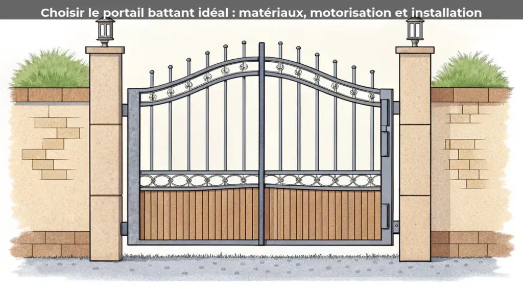 Choisir le portail battant idéal : matériaux, motorisation et installation