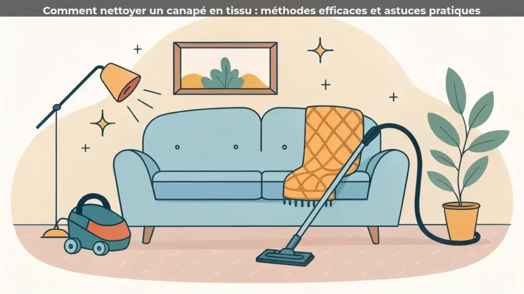 Comment nettoyer un canapé en tissu : méthodes efficaces et astuces pratiques