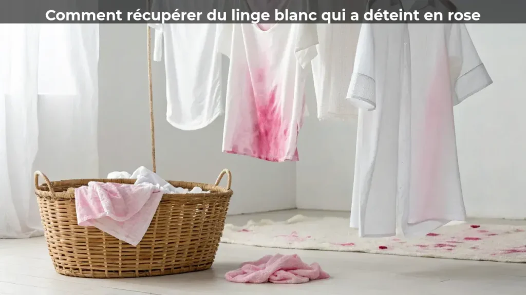 Comment récupérer du linge blanc qui a déteint en rose