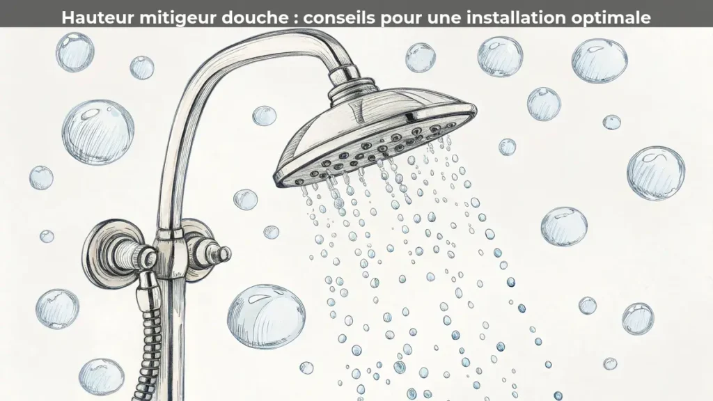 Hauteur mitigeur douche : conseils pour une installation optimale