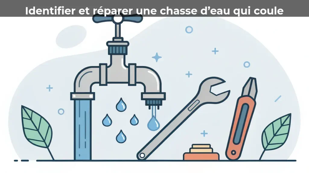 Identifier et réparer une chasse d'eau qui coule
