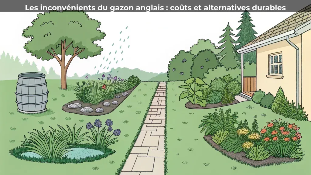 Les inconvénients du gazon anglais : coûts et alternatives durables