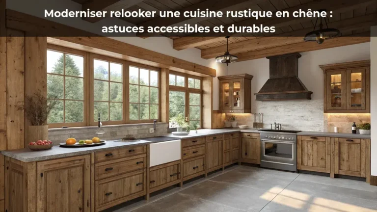 Moderniser relooker une cuisine rustique en chêne : astuces accessibles et durables
