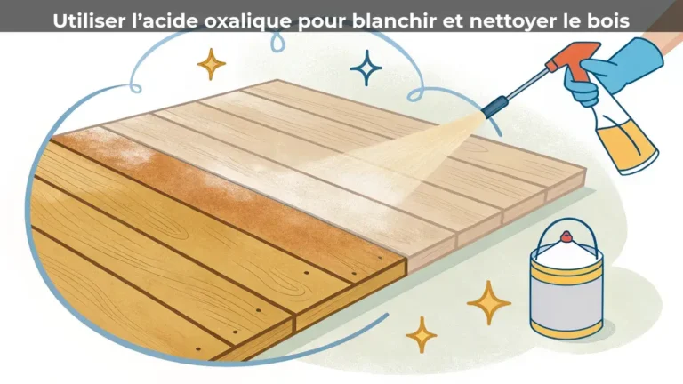 Utiliser l’acide oxalique pour blanchir et nettoyer le bois