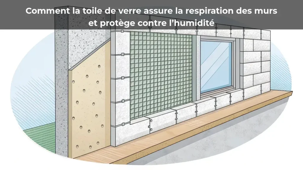 Comment la toile de verre assure la respiration des murs et protège contre l’humidité
