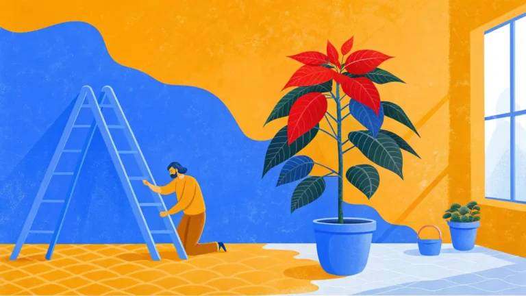 Comment faire rougir un poinsettia pour un rouge éclatant à Noël