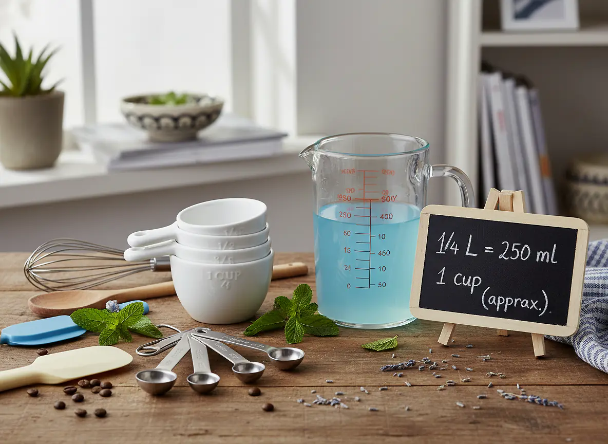 Conversions rapides : cuillères, tasses et ustensiles courants