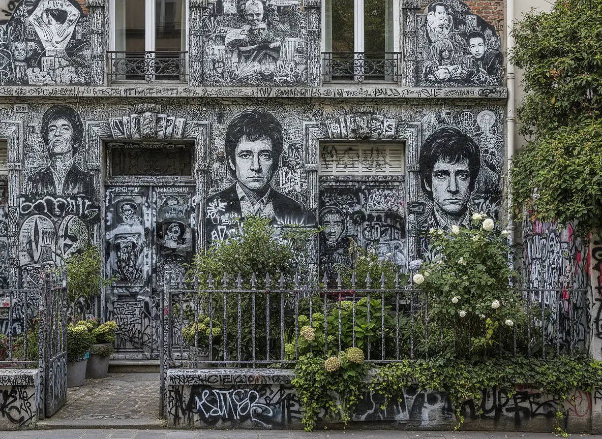 La façade et ses graffitis : quand l'hommage devient décoration