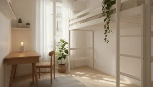 Lit mezzanine&nbsp;: hauteur, dessous et sécurité
